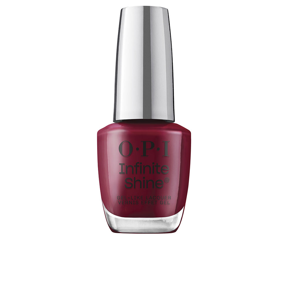 OpiInfiniteShineGel-LikeNailLacquerColorMalagaWine15ml Bottle of Opi Infinite Shine Gel-Like Nail Lacquer by Opi, a creamy nail polish indicated for long lasting high shine.