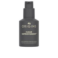Bottle  of  Clear  Improvement  Acne  Clearing  Hydrating  Lotion  by  Origins,  a  lotion  indicated  for  reducing  blackheads  and  oil.