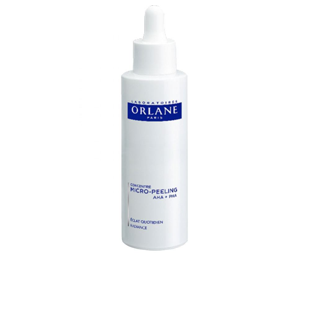 OrlaneConcentréMicro-Peeling75ml Bottle of Concentré Micro-Peeling by Orlane, a night lotion indicated for gentle exfoliation and reducing signs of aging.