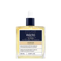 Bottle  of  Nutrition  Elixir  Absolute  Nourishment  Care  Oil  by  Phyto,  a  fluid  oil  indicated  for  dry  to  very  dry  hair.
