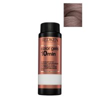 Bottle  of  Redken  Color  Gels  Lacquers  10  Minutes  Color  8NCH  -  8.15,  a  gel-liquid  hair  color  indicated  for  fast  gray  coverage.