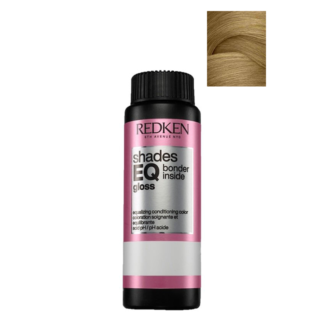 RedkenShadesEQBonderInsideColor08N-860ml Box of Redken Shades EQ Bonder Inside Color 08N, a liquid toner indicated for strengthening and toning sensitized hair.