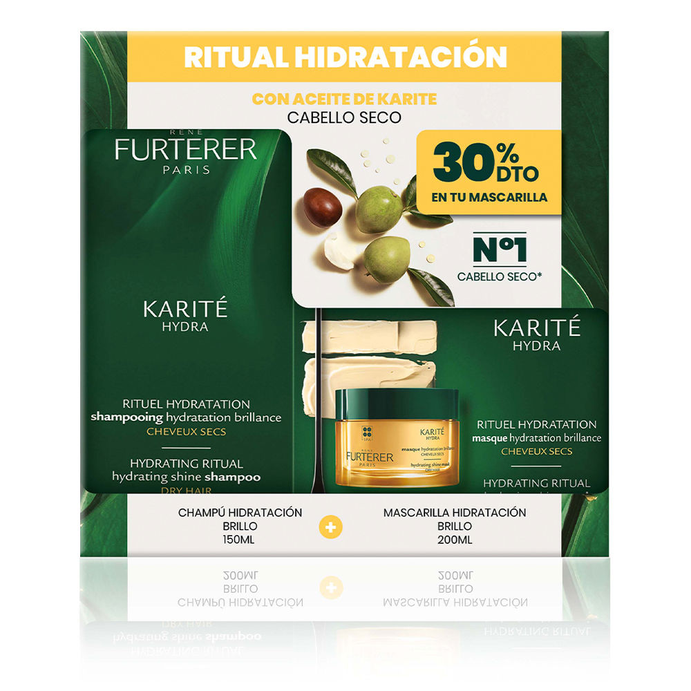 ReneFurtererKaritéHydraHydratingRitual Product container of Rene Furterer Karité Hydra Hydrating Ritual by Rene Furterer, a hair care set for dry hair.