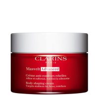 Tube  of  Clarins  Masvelt  Advanced  Body  Shaping  Cream  by  Clarins,  a  slimming  cream  indicated  for  fat  reduction.