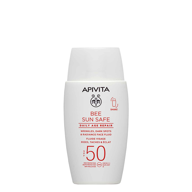 ApivitaBeeSunSafeDailyAgeRepairSPF50FacialFluid50ml Apivita Bee Sun Safe Daily Age Repair SPF50 Fluido Facial 50ml - Image 1