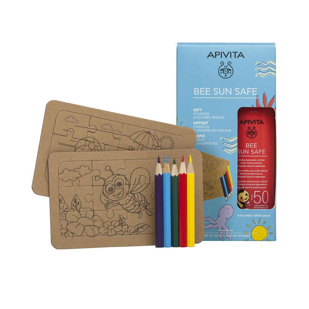 ApivitaBeeSunSafeKids2PuzzlesGiftSet Apivita Bee Sun Safe Kids Pack Oferta 2 Puzzles - Image 1