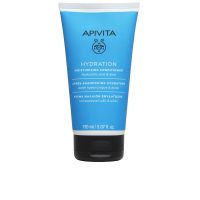 Bottle  of  Apivita  Hyaluronic  Hydra  Conditioner  by  Apivita,  a  moisturizing  conditioner  indicated  for  detangling  and  hydrating  hair.