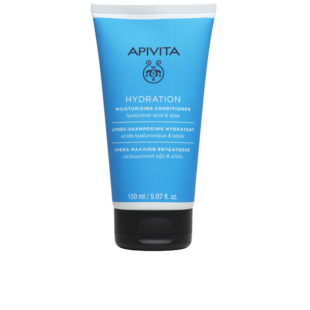 ApivitaHydrationMoisturizingConditioner150ml Bottle of Apivita Hyaluronic Hydra Conditioner by Apivita, a moisturizing conditioner indicated for detangling and hydrating hair.