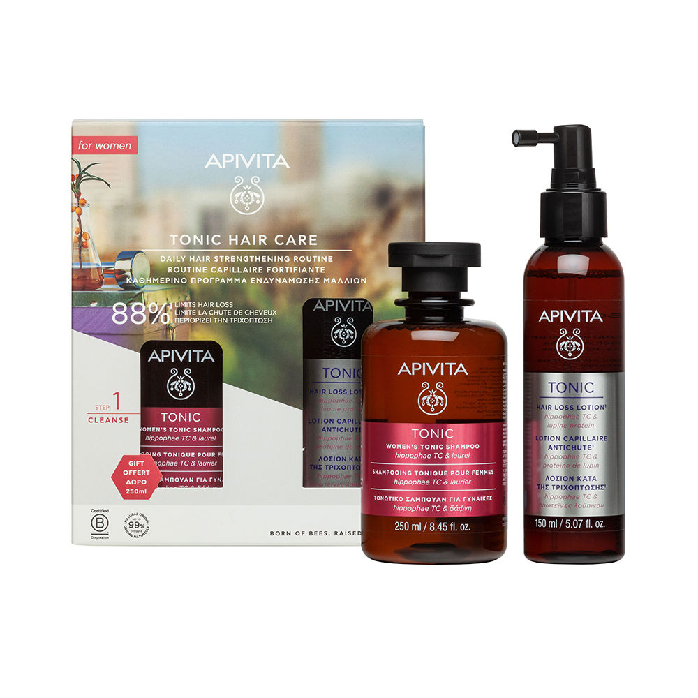 ApivitaTonicHairCareStrengtheningRoutine Apivita Tonic Hair Care Strengthening Routine