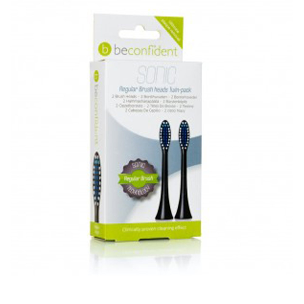BeconfidentSonicRegularBrushHeadsRefillsDuo Beconfident Sonic Regular Brush Heads Refills Duo