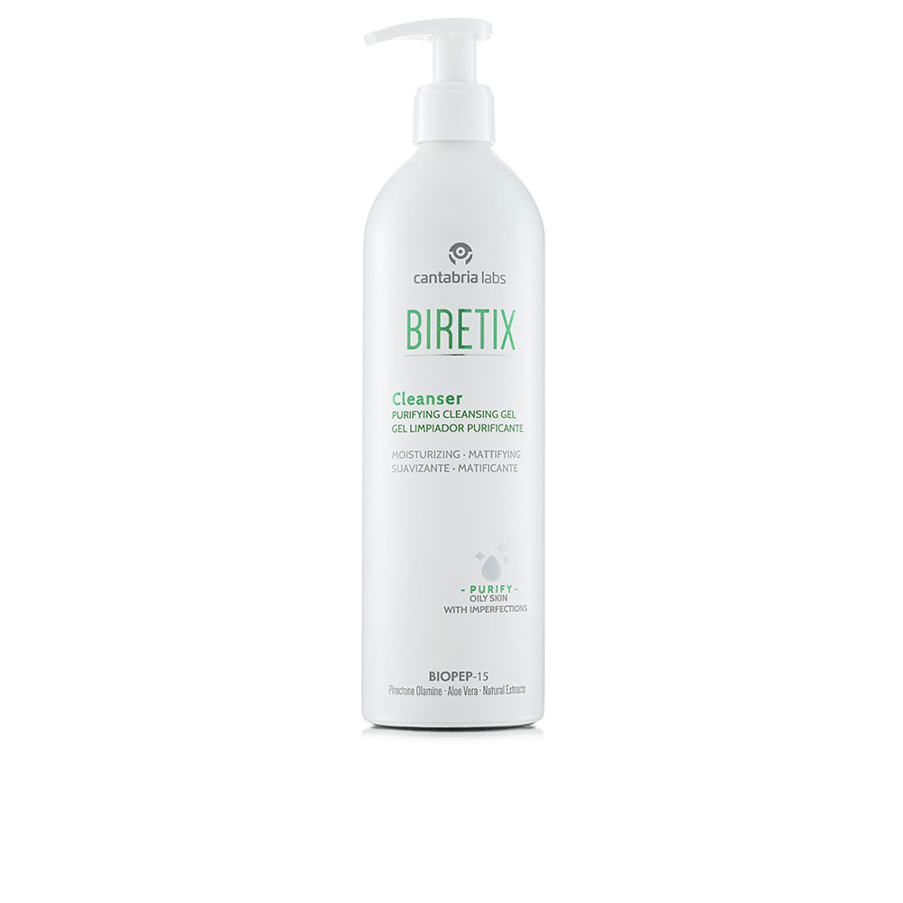 BiretixCleanserPurifyingCleansingGel400ml Bottle of Biretix Cleanser Purifying Cleansing Gel by Biretix, a cleansing gel indicated for oily and acne-prone skin.