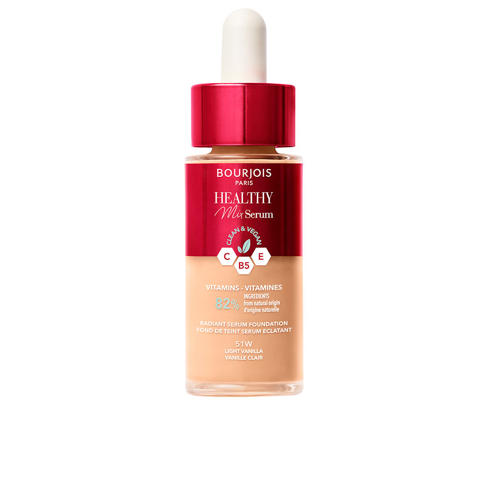 BourjoisHealthyMixSerumFoundationColor51WLightVanilla30ml Base de Maquillaje Sérum Bourjois Healthy Mix Color 51W Light Vanilla 30ml - Image 1