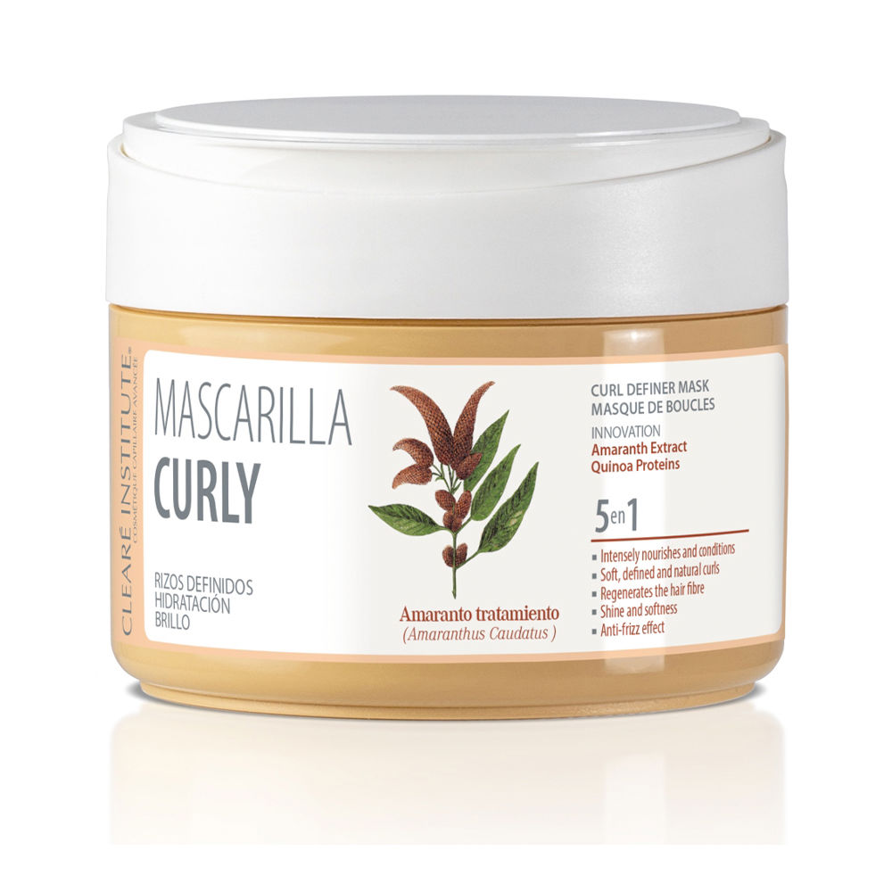 ClearéInstituteCurlyCurlDefinerMask300ml Jar of Clearé Institute Curly Curl Definer Mask by Clearé Institute, a hair mask indicated for defining curly hair.