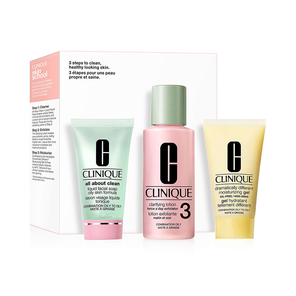 Clinique3StepSystemForCombination-OilySkinGiftSet Clinique 3 Step System For Combination-Oily Skin Gift Set