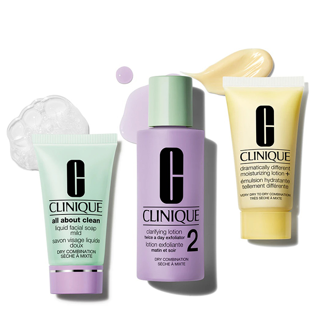 Clinique3StepSystemForDry-CombinationSkinGiftSet Clinique 3 Step System For Dry-Combination Skin Gift Set - Image 1