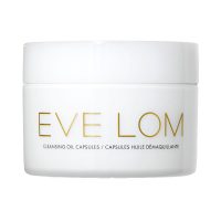 Box  of  Eve  Lom  Cleanse  Cleansing  Oil  Capsules  by  Eve  Lom,  an  oil  indicated  for  removing  makeup  and  hydrating  the  skin.