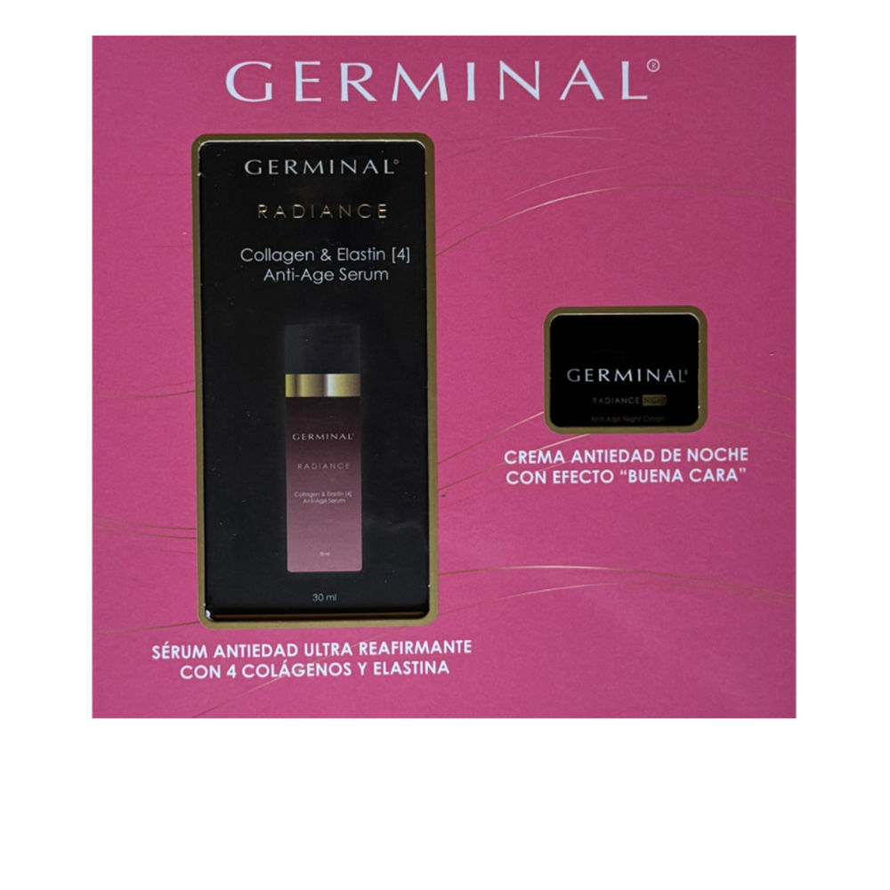 GerminalImmediateActionAnti-AgingRadianceGiftSet Box of Germinal Immediate Action Anti-Aging Radiance Gift Set by Germinal, a skincare set indicated for firmness and wrinkles.