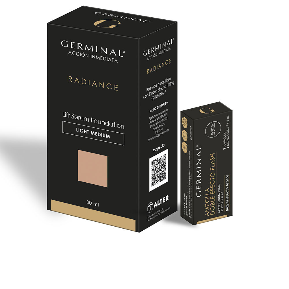 GerminalImmediateActionRadianceFoundationSet Box of Germinal Immediate Action Radiance Foundation Set by Germinal, a makeup set indicated for hydration and radiance.