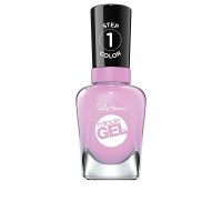 Bottle  of  Sally  Hansen  Miracle  Gel  Nail  Polish  by  Sally  Hansen,  a  nail  polish  indicated  for  a  long  wear  gel  effect  manicure.