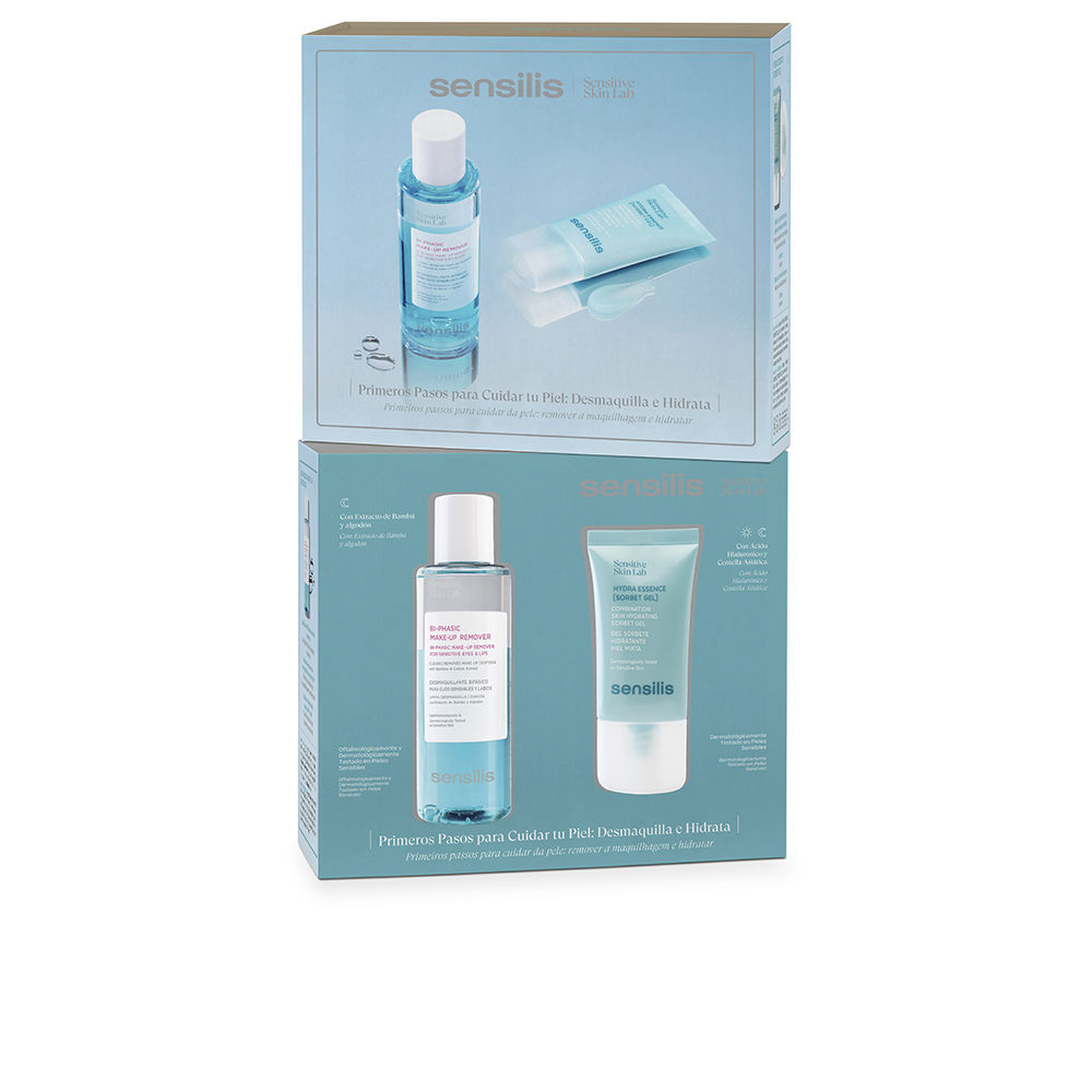 SensilisHydraEssenceGiftSet Box of Sensilis Hydra Essence Gift Set, a skincare set indicated for hydrating and refreshing the skin.