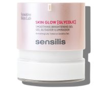 Jar  of  Sensilis  Skin  Glow  Glycolic  Illuminating  Smoothing  Gel,  a  lightening  gel  indicated  for  evening  out  skin  tone.