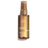 Bottle  of  Wella  Professionals  Ultimate  Smooth  Miracle  Oil  Serum  by  Wella  Professionals,  an  oil  serum  indicated  for  frizz  control.