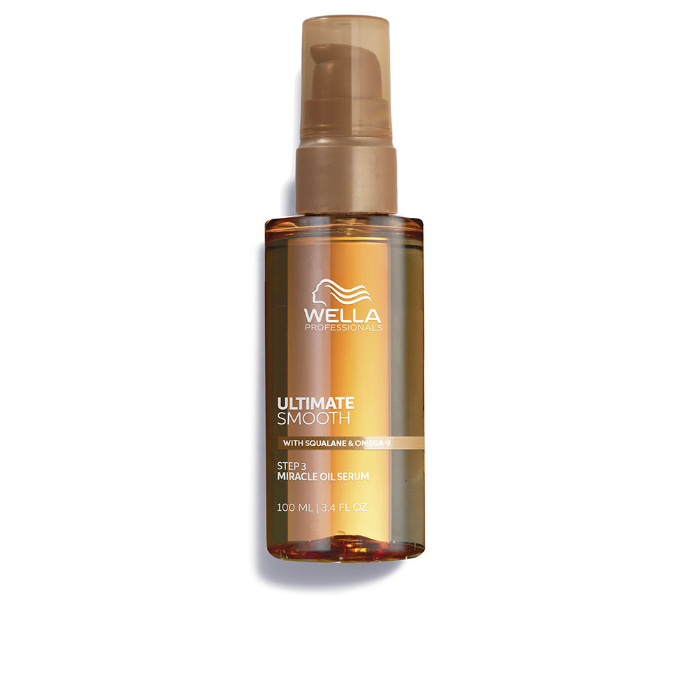 WellaProfessionalsUltimateSmoothMiracleOilSerum30ml Bottle of Wella Professionals Ultimate Smooth Miracle Oil Serum by Wella Professionals, an oil serum indicated for frizz control.