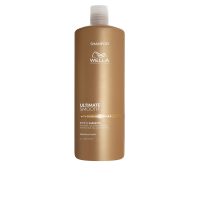 Bottle  of  Wella  Professionals  Ultimate  Smooth  Shampoo  by  Wella  Professionals,  a  shampoo  indicated  for  cleansing  dull  hair.