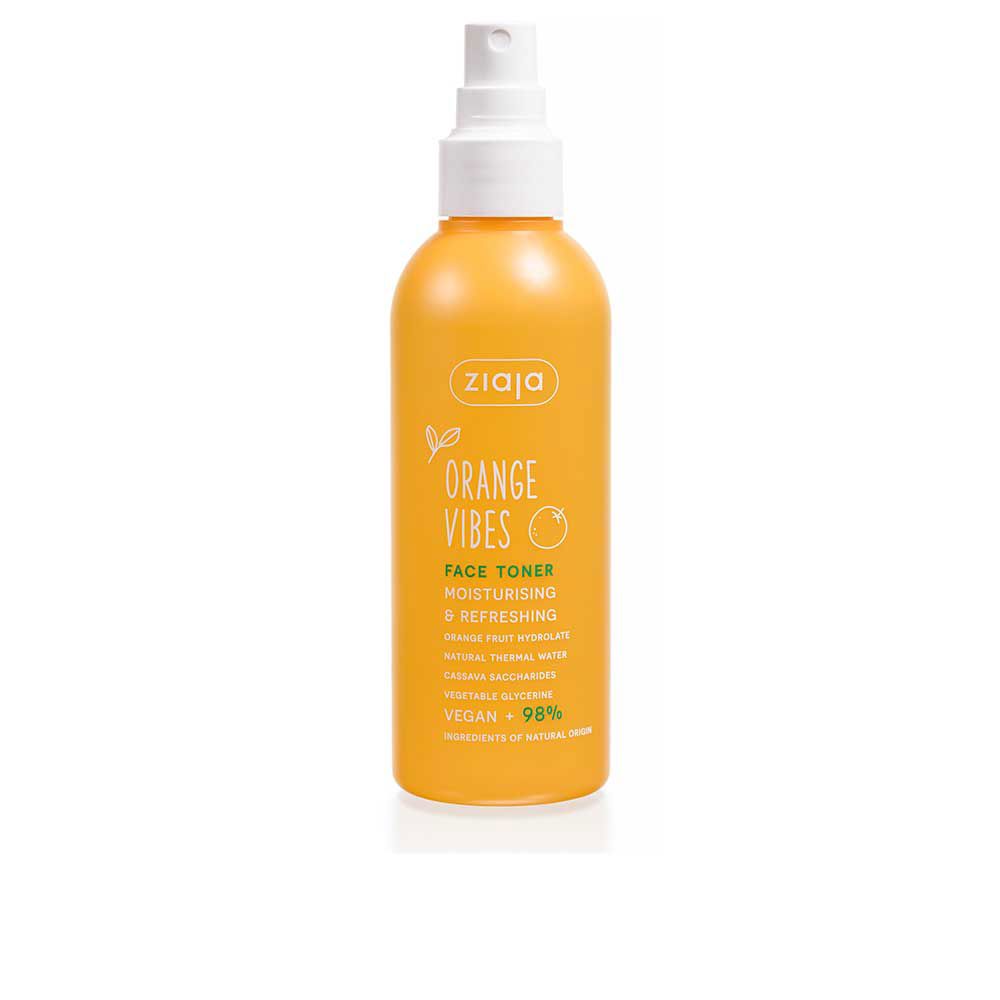 ZiajaOrangeVibesMoisturizingAndRefreshingFacialToner190ml Bottle of Ziaja Orange Vibes Moisturizing And Refreshing Facial Toner by Ziaja, a toner indicated for skin moisturizing.