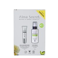 Box  of  Alma  Secret  Anti-Aging  Eye  Cream  Set  by  Alma  Secret,  a  skincare  set  indicated  for  reducing  puffiness  and  dark  circles.
