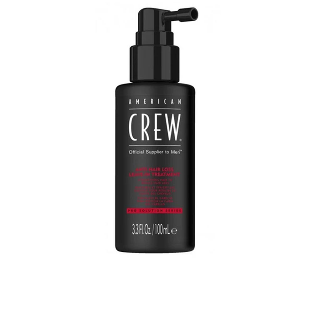 AmericanCrewAnti-HairlossLeave-InTreatment100ml Bottle of American Crew Anti-Hairloss Leave-In Treatment by American Crew, a lotion indicated for stopping hair loss in men.