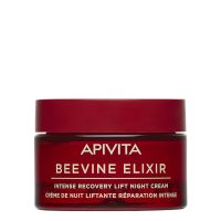 Jar  of  Apivita  Beevine  Elixir  Recovery  Lift  Night  Cream  by  Apivita,  a  satiny  cream  indicated  for  firming  and  redefining  facial  contours.