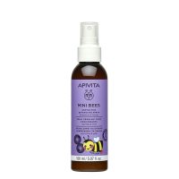 Spray  of  Mini  Bees  Gentle  Kids  Detangling  Spray  by  Apivita,  a  detangling  spray  indicated  for  hydrating  kids  hair.