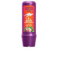 Jar  of  Aussie  SOS  1  Minute  Miracle  Repair  Rescue  Mask  by  Aussie,  a  hair  mask  indicated  for  repairing  dry  and  damaged  hair.