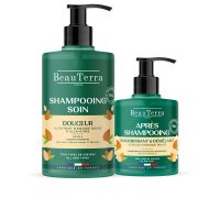 Box  of  Beauterra  Extra-Doux  Fortifying  Shampoo  and  Conditioner  Set  by  Beauterra,  a  hair  set  indicated  for  cleansing  and  nutrition.