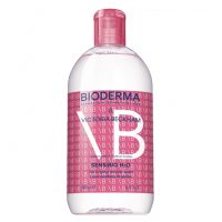 Bottle  of  Bioderma  Sensibio  H2O  Micellar  Water  by  Bioderma,  a  micellar  water  indicated  for  cleansing  sensitive  skin  and  removing  makeup.