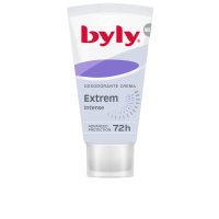 Tube  of  Byly  Extrem  Intense  72H  Deodorant  Cream  by  Byly,  a  cream  indicated  for  sweat  absorption  and  72h  odor  protection.