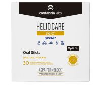Box  of  Heliocare  360º  Sportsun  Oral  Sticks  by  Heliocare,  a  food  supplement  indicated  for  sun  resistance  during  physical  activity.