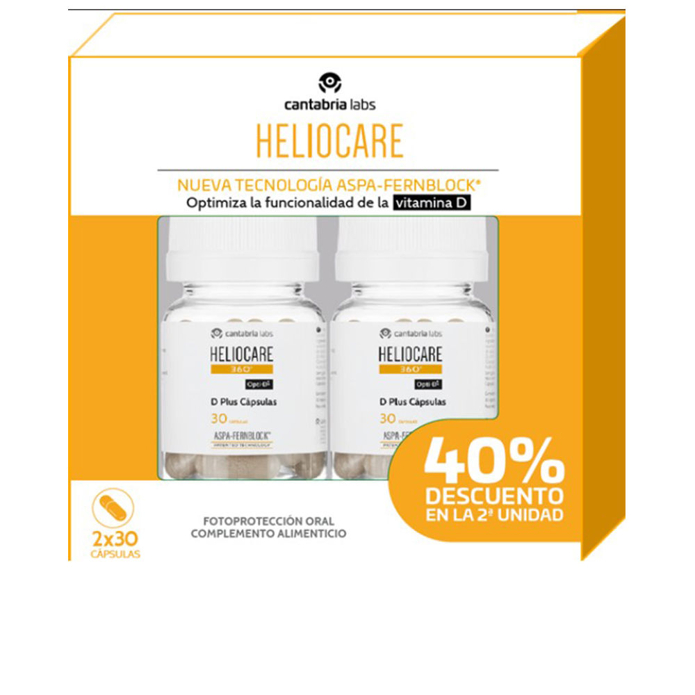 Heliocare360°D-PlusOralCapsulesSet2x30 Heliocare 360° D-Plus Cápsulas Orales Pack 2x30 - Image 1