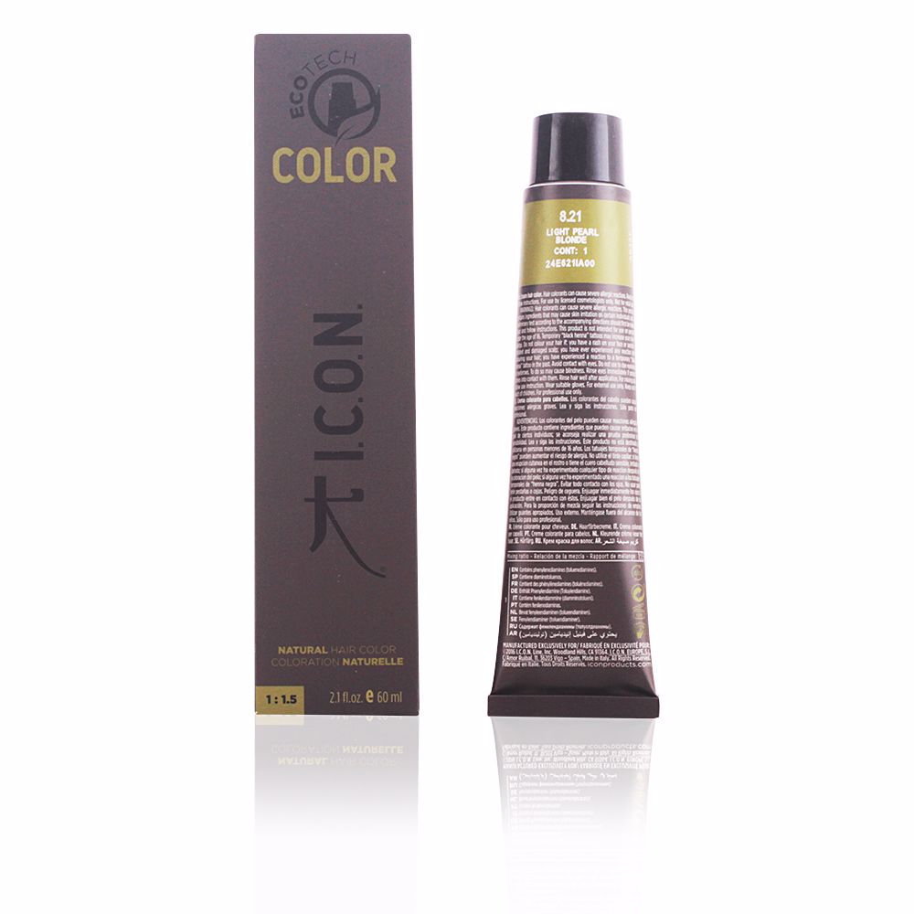 I.c.o.n.EcotechColorNaturalHairColor8.21LightPearlBlonde I.c.o.n. Ecotech Color Natural Hair Color 8.21 Light Pearl Blonde