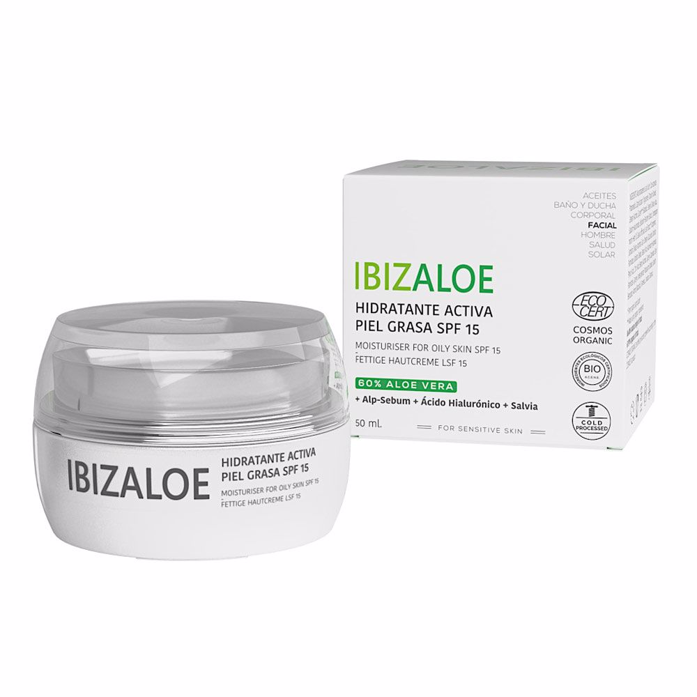 IbizaloeMoisturizerforOilySkinSPF1550ml Ibizaloe Moisturizer for Oily Skin SPF15 50ml