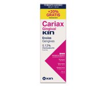 Bottle  of  Kin  Cariax  Gingival  Mouthwash  600ml  by  Kin,  a  liquid  mouthwash  indicated  for  fighting  dental  biofilm  and  tartar.