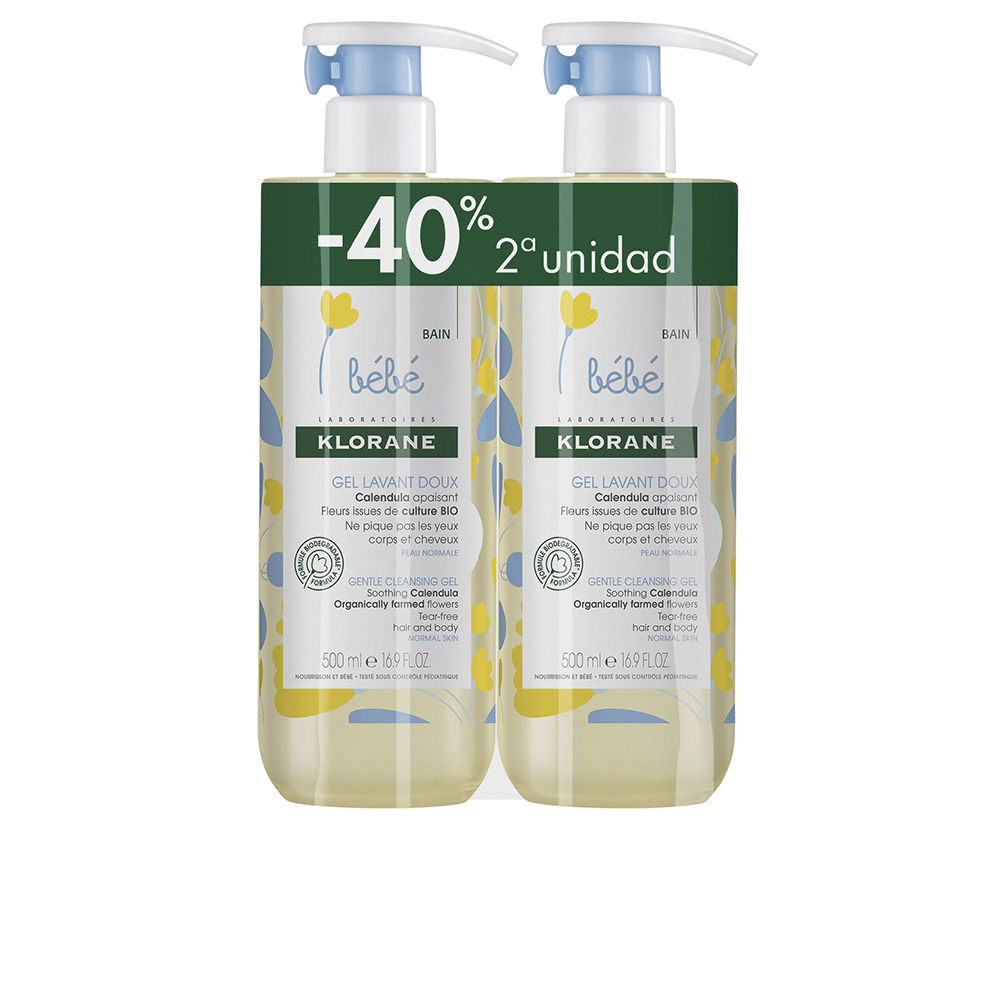 KloraneBabyCleansingGelSet2x500ml Klorane Baby Cleansing Gel Set 2x500ml