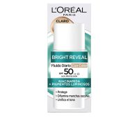 Bottle  of  LOréal  Bright  Reveal  Niacinamide  Daily  Fluid  SPF50  Light  Tone  50ml  by  LOréal,  a  fluid  indicated  for  dark  spots.
