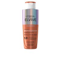 Bottle  of  LOréal  Elvive  Growth  Booster  Anti-Hair  Loss  Shampoo  by  LOréal,  a  shampoo  indicated  for  preventing  hair  thinning.