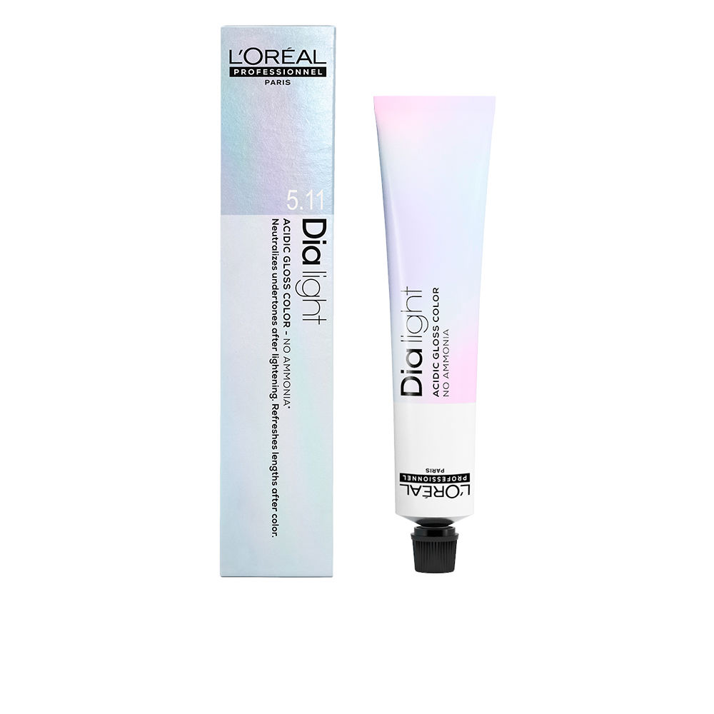 L'OréalProfessionnelDiaLightGel-CreamAcidicGlossHairColor5 Tube of Dia Light Gel-Cream Acidic Gloss Hair Color 5,8 by LOréal Professionnel, a hair color for sensitized hair.