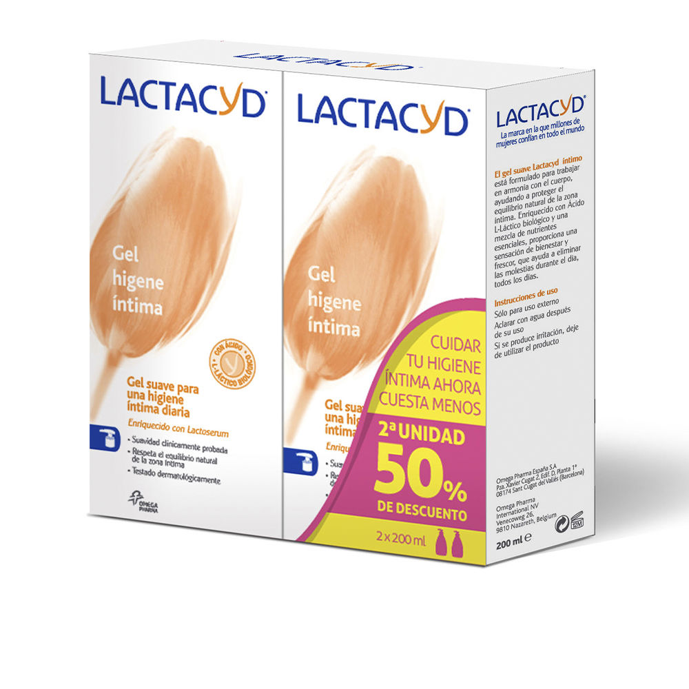 LactacydIntimateHygieneGelSet2x200ml Lactacyd インティメイト ハイジーン ジェル セット 2x200ml - 画像 (1)