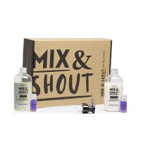 Box  of  Mix  &  Shout  Curly  Protector  Routine  Set  by  Mix  &  Shout,  a  hair  care  set  indicated  for  balancing  the  scalp  and  protecting  curls.
