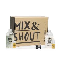 Box  of  Mix  &  Shout  Curly  Repair  Routine  Set  by  Mix  &  Shout,  a  hair  care  set  indicated  for  hydrating  curly  hair  and  controlling  frizz.