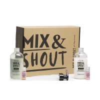 Box  of  Mix  &  Shout  Strengthening  Routine  Set  by  Mix  &  Shout,  a  hair  care  set  indicated  for  eliminating  toxins  and  adding  hair  shine.
